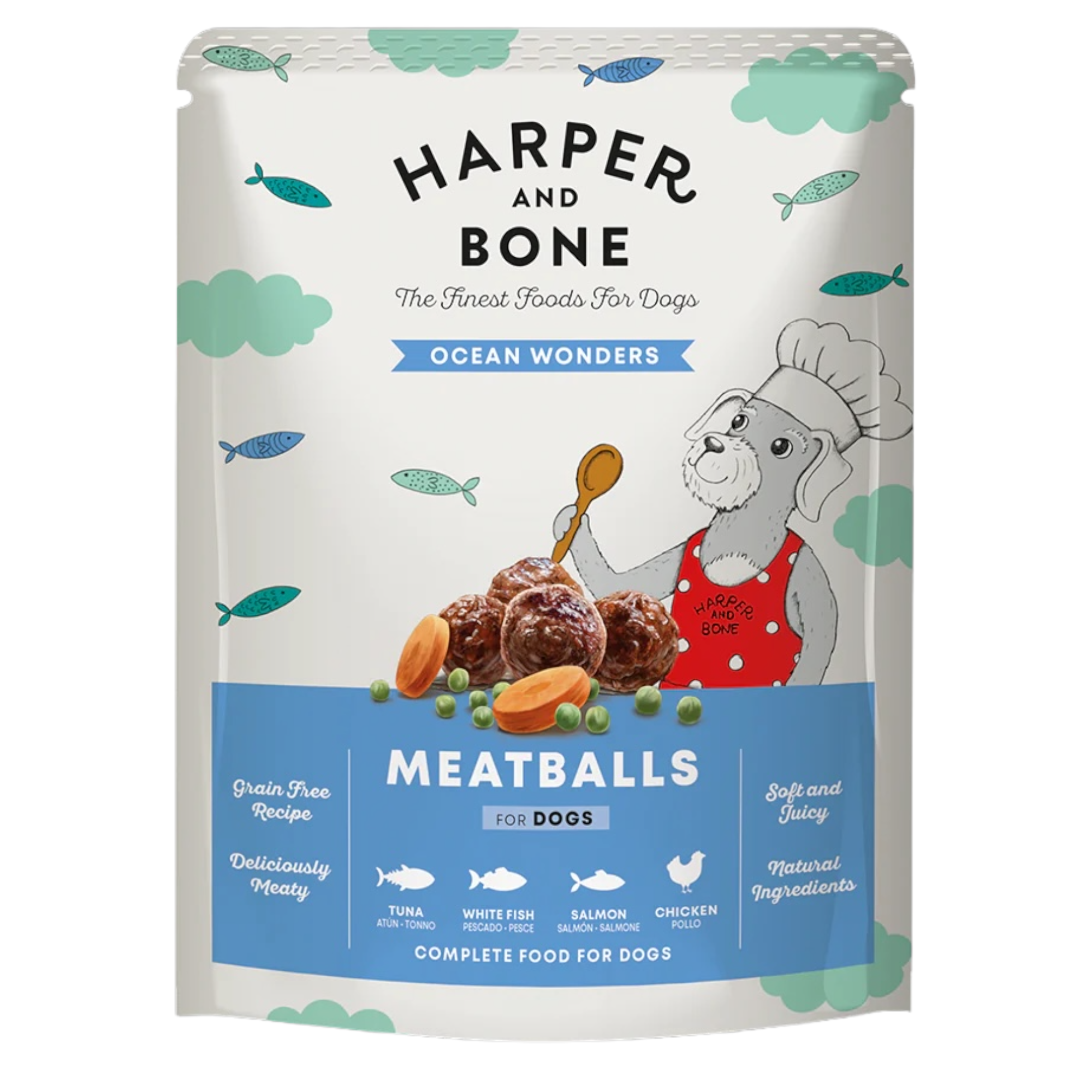 HARPER&BONE Polpette Cane Ocean Wonders 300Gr