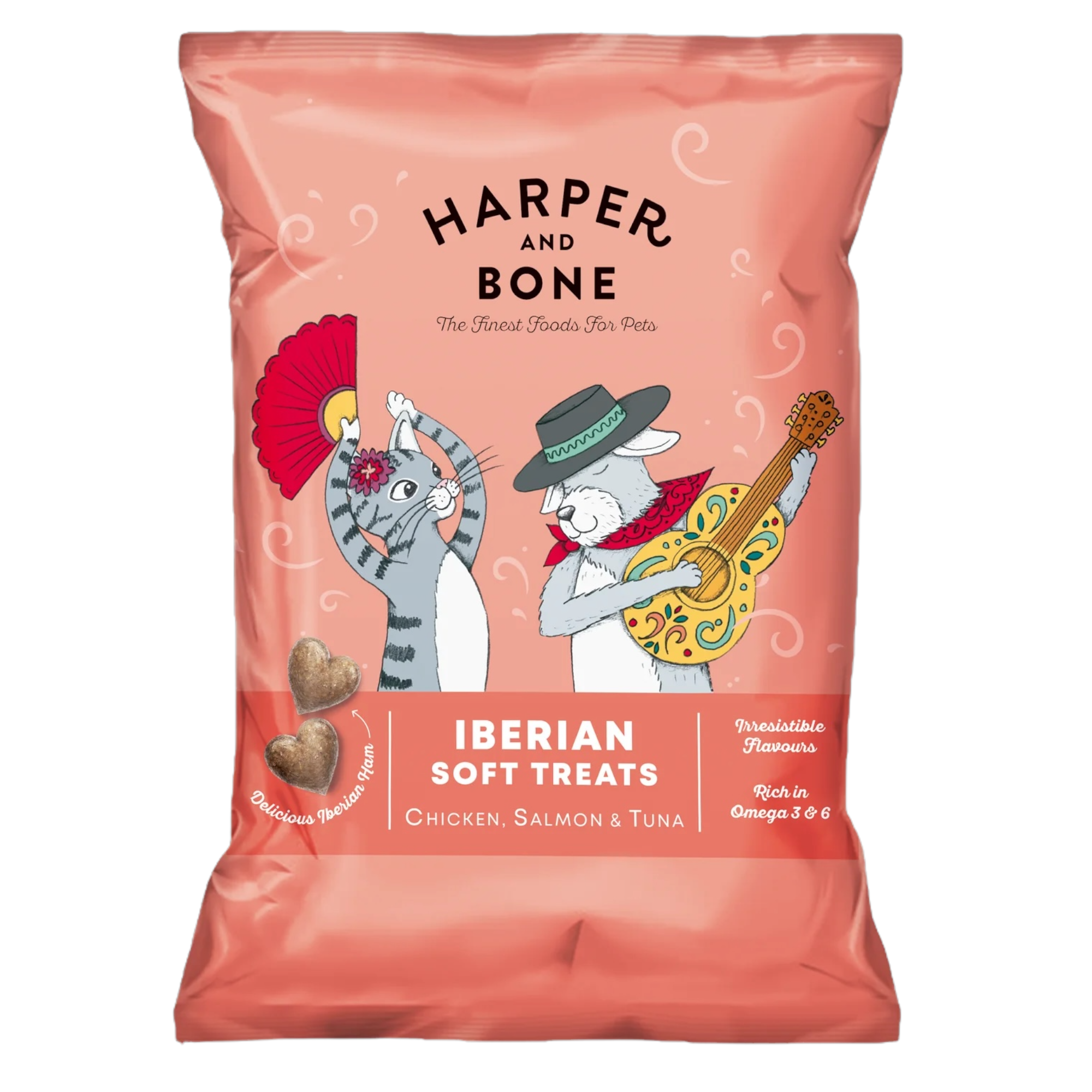 HARPER&BONE Soft Treats Pollo, Salmone e Tonno 90gr