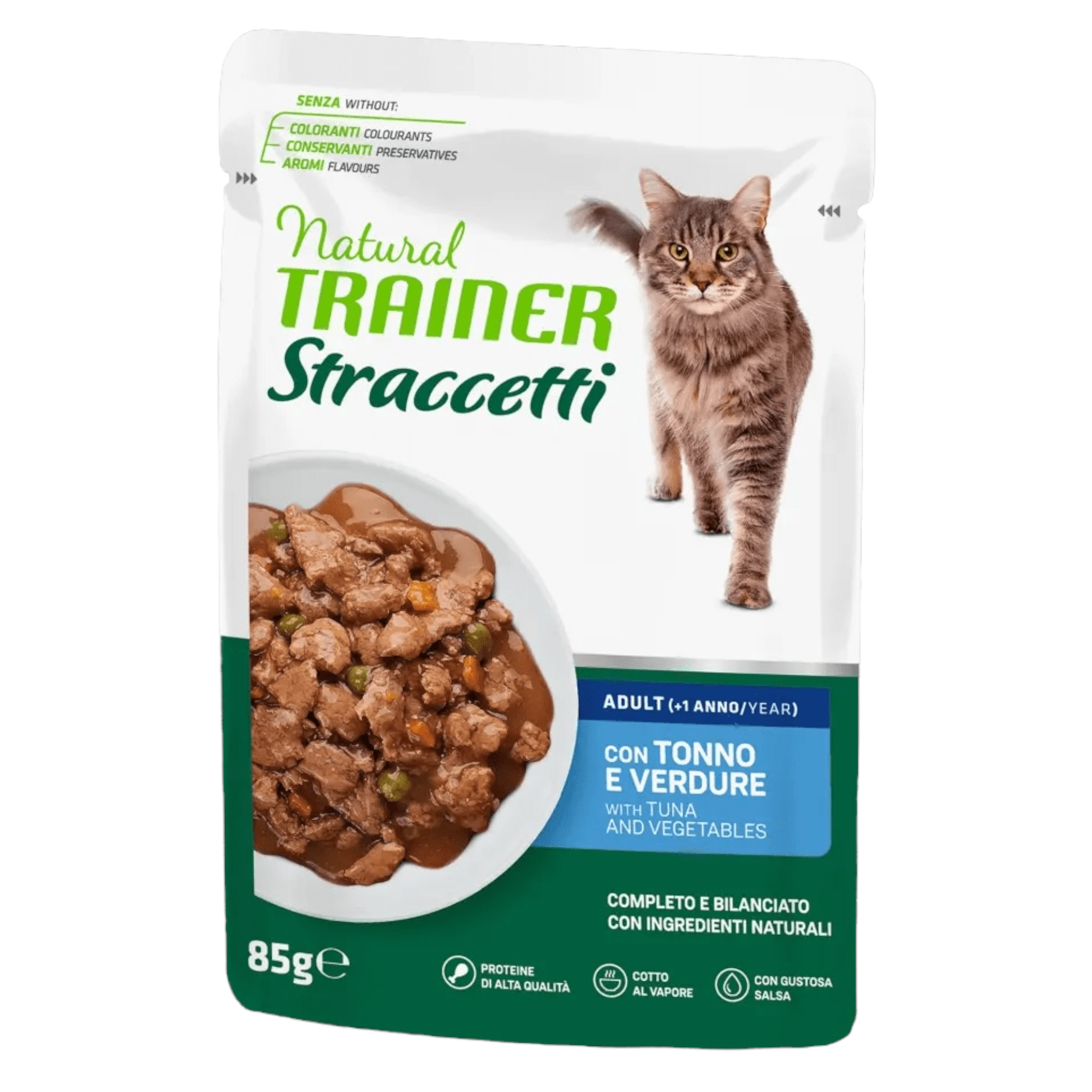 TRAINER Cat Straccetti con Tonno e Verdure 85gr