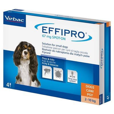 VIRBAC Cane Effipro Spot-On 2-10Kg (4 Pipette)