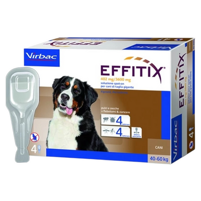 VIRBAC Cane Effitix XLarge 40-60Kg (4 Pipette)