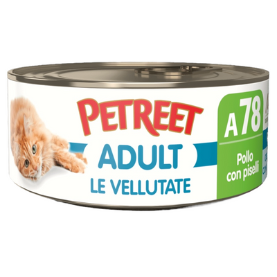 PETREET A78 Cat Vellutata Pollo con Piselli 70Gr