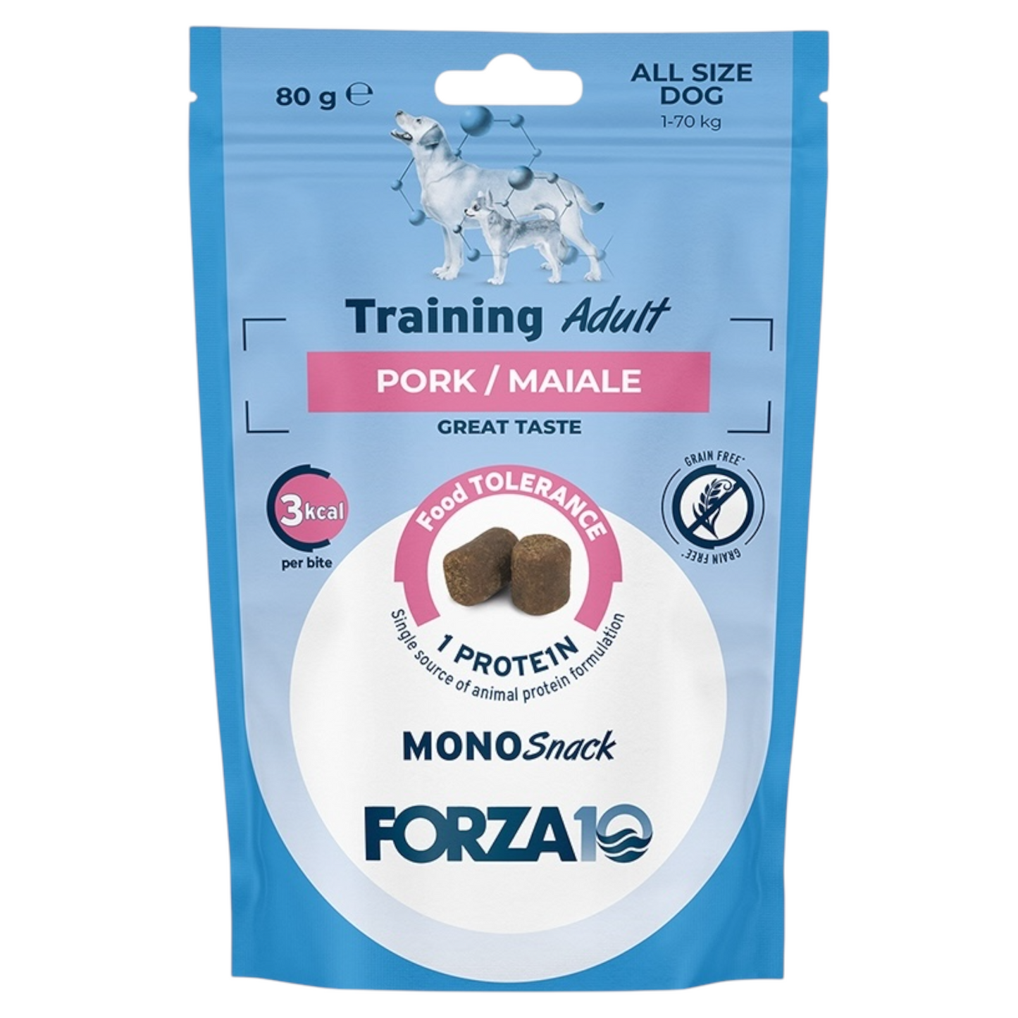 FORZA10 Snack Cane Training Adult Maiale 80gr