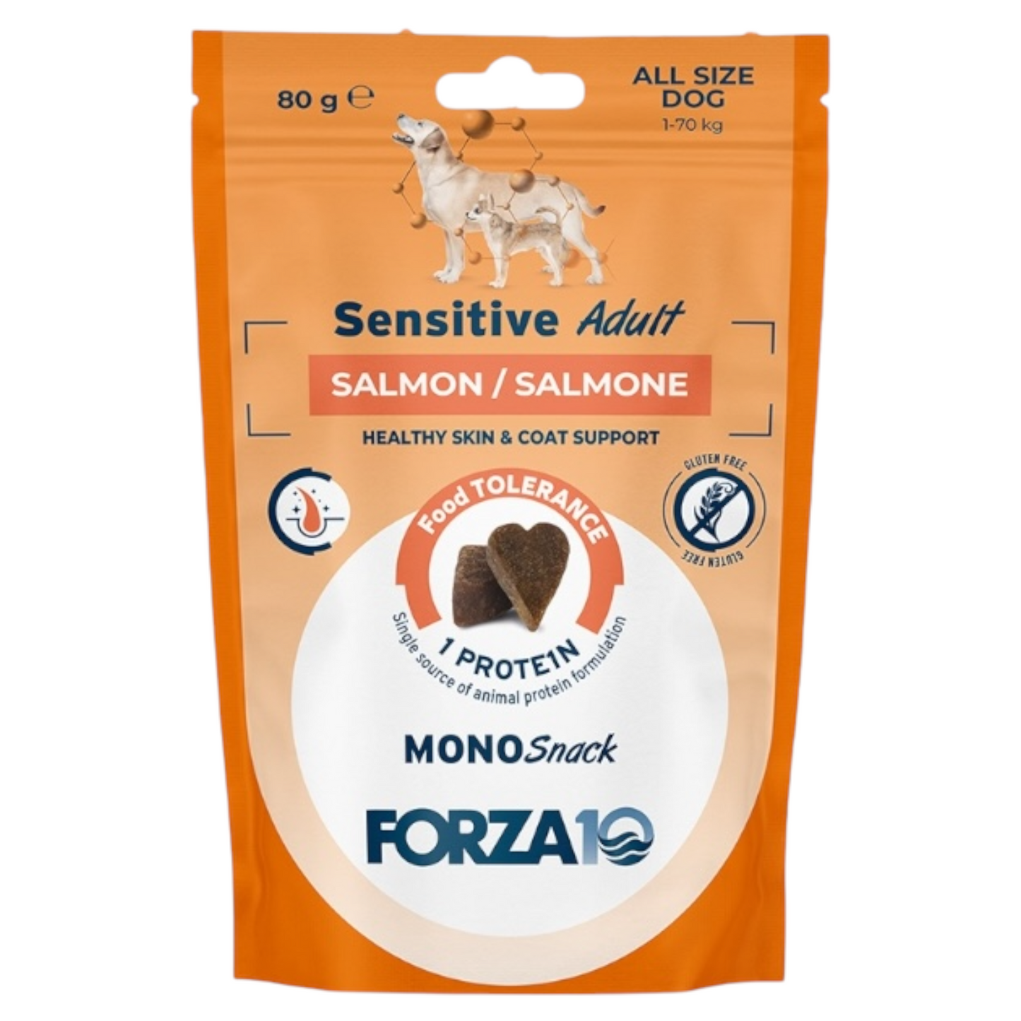 FORZA10 Snack Cane Sensitive Adult Salmone 80gr