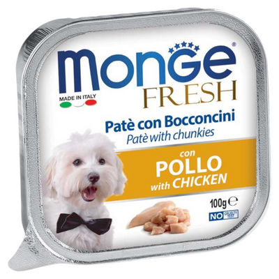 MONGE Fresh Cane Patè con Pollo 100gr