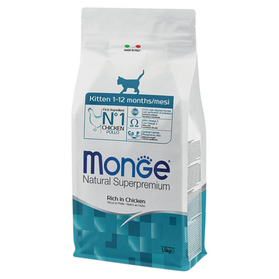 MONGE Gatto Kitten Pollo 1,5Kg