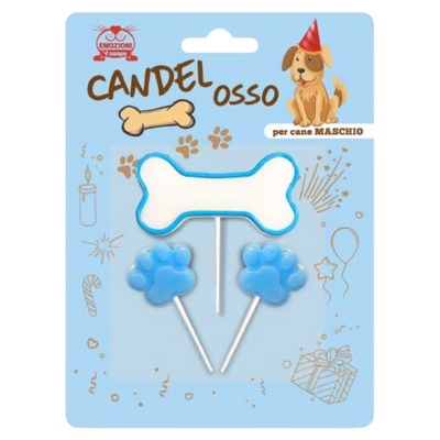 EMOZIONI A 4 ZAMPE Candel Osso per Cane Maschio