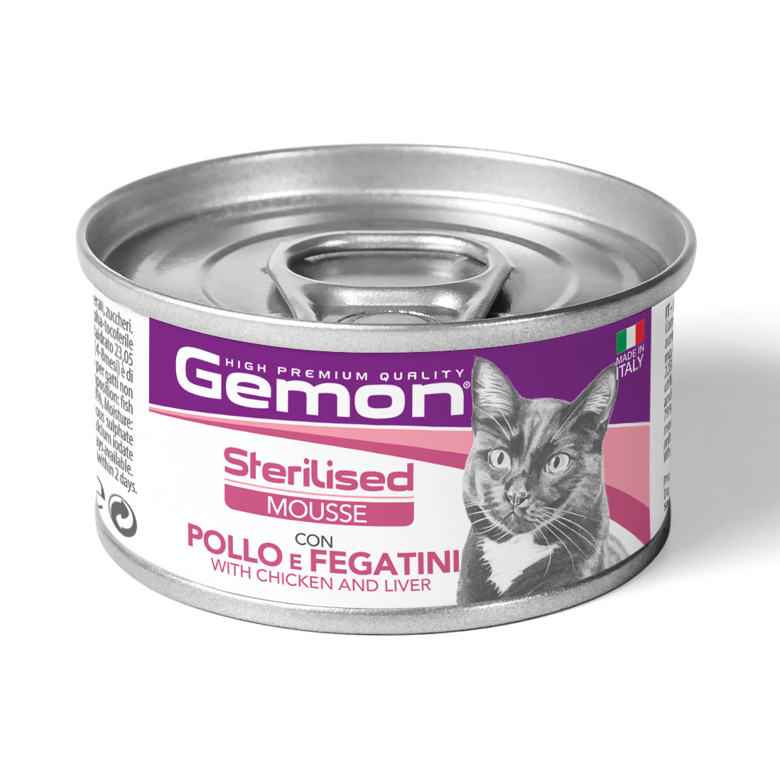 GEMON Cat Adult Mousse con Pollo e Fegatini 85gr