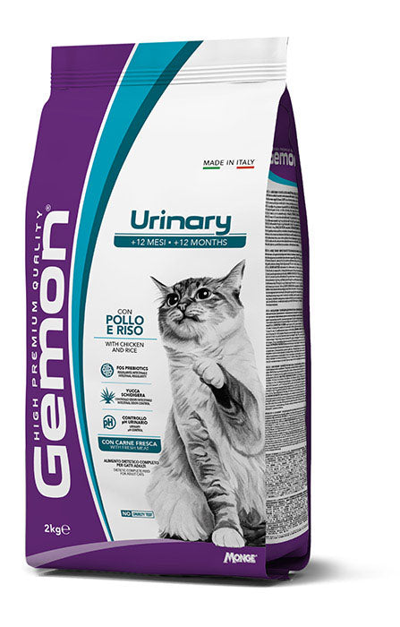 GEMON Cat Urinary con Pollo e Riso 2Kg