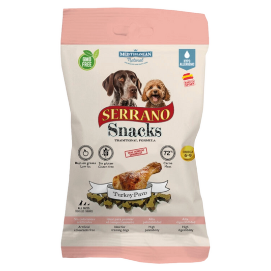 SERRANO Dog Snack Ossetti al Tacchino 100Gr